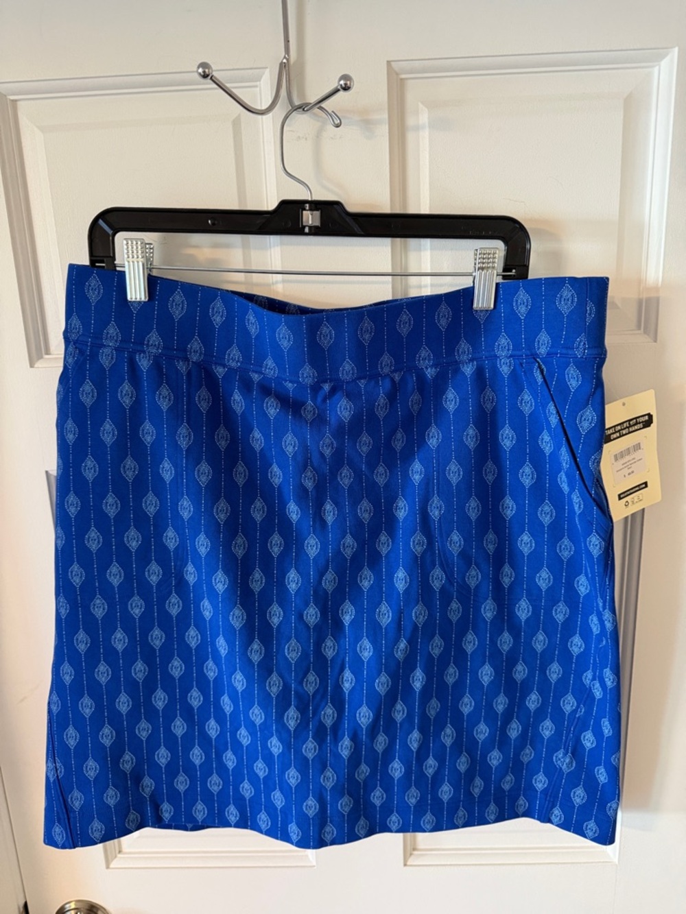 Duluth Trading Co Blue Patterned Women's Skort